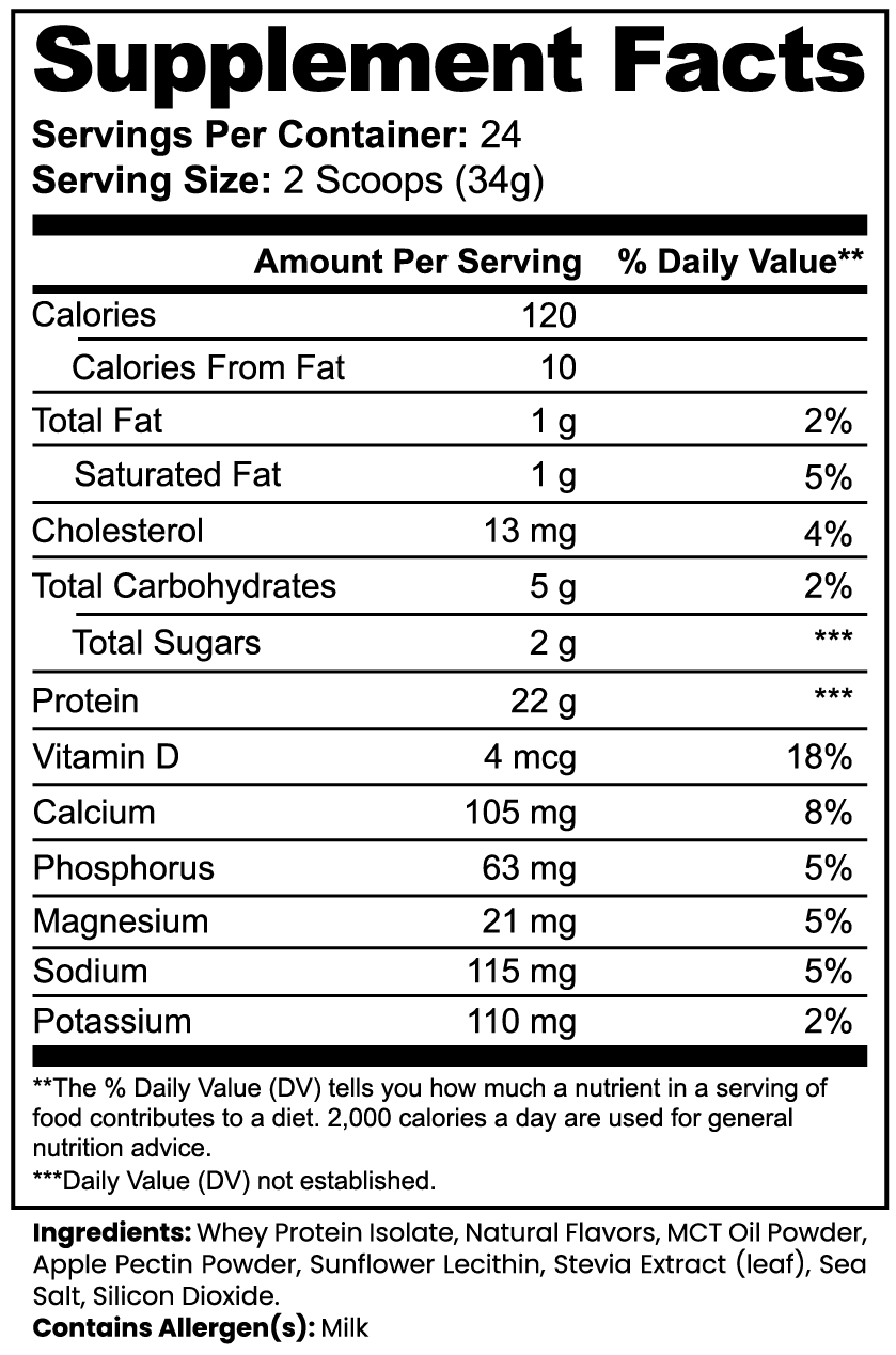 100% Whey Protein Isolate (Vanilla) (Member Pricing) - Image 5